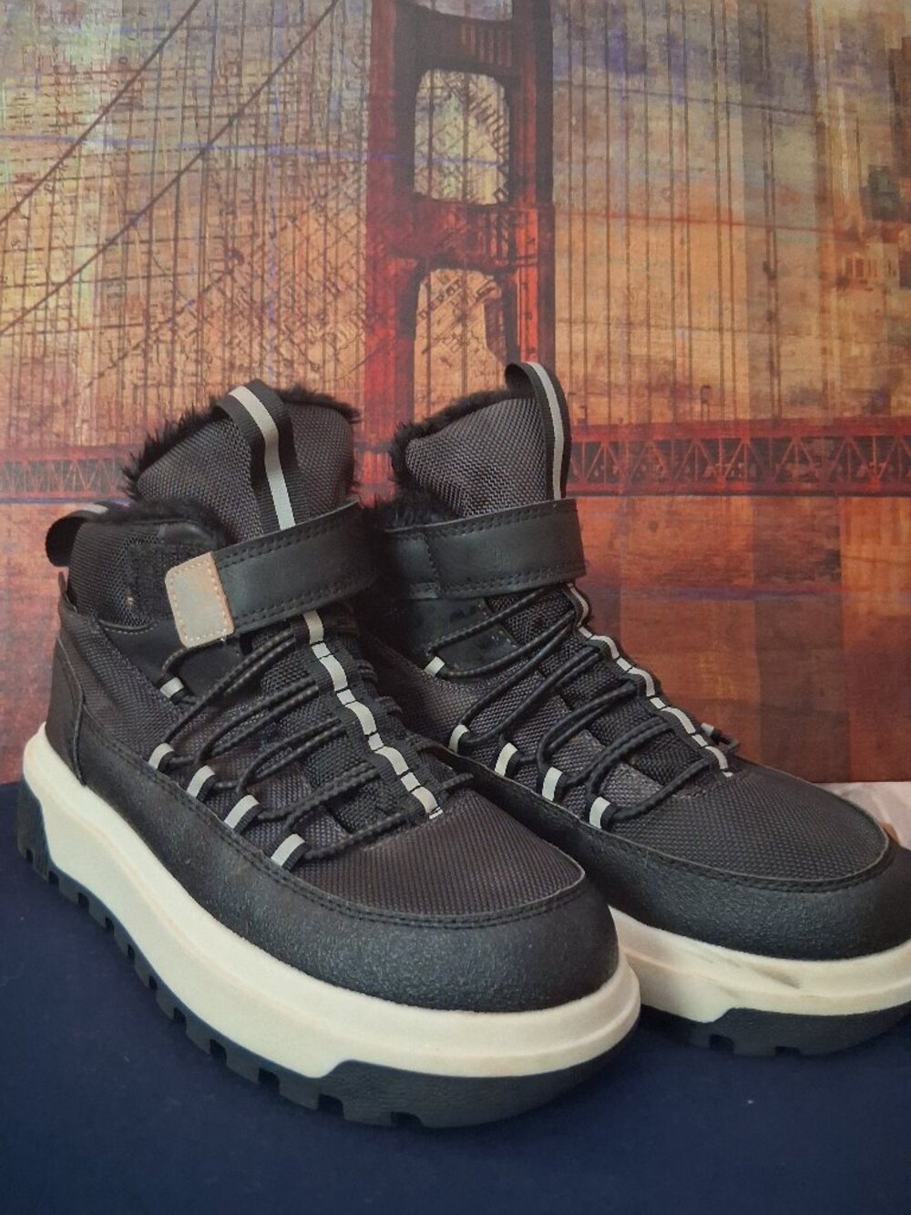 H&M Kids' Waterproof Boots & Shoes Black sz 3.5